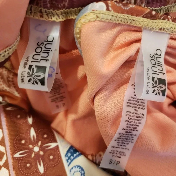 2/$25-Quintsoul Bikini  NWOT - Tube Top & Low Rise Bottoms Size Small - Picture 11 of 16